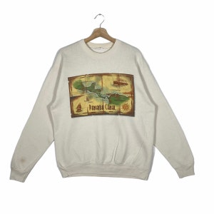 Vintage 90s Panama Canal Sweatshirt M Size