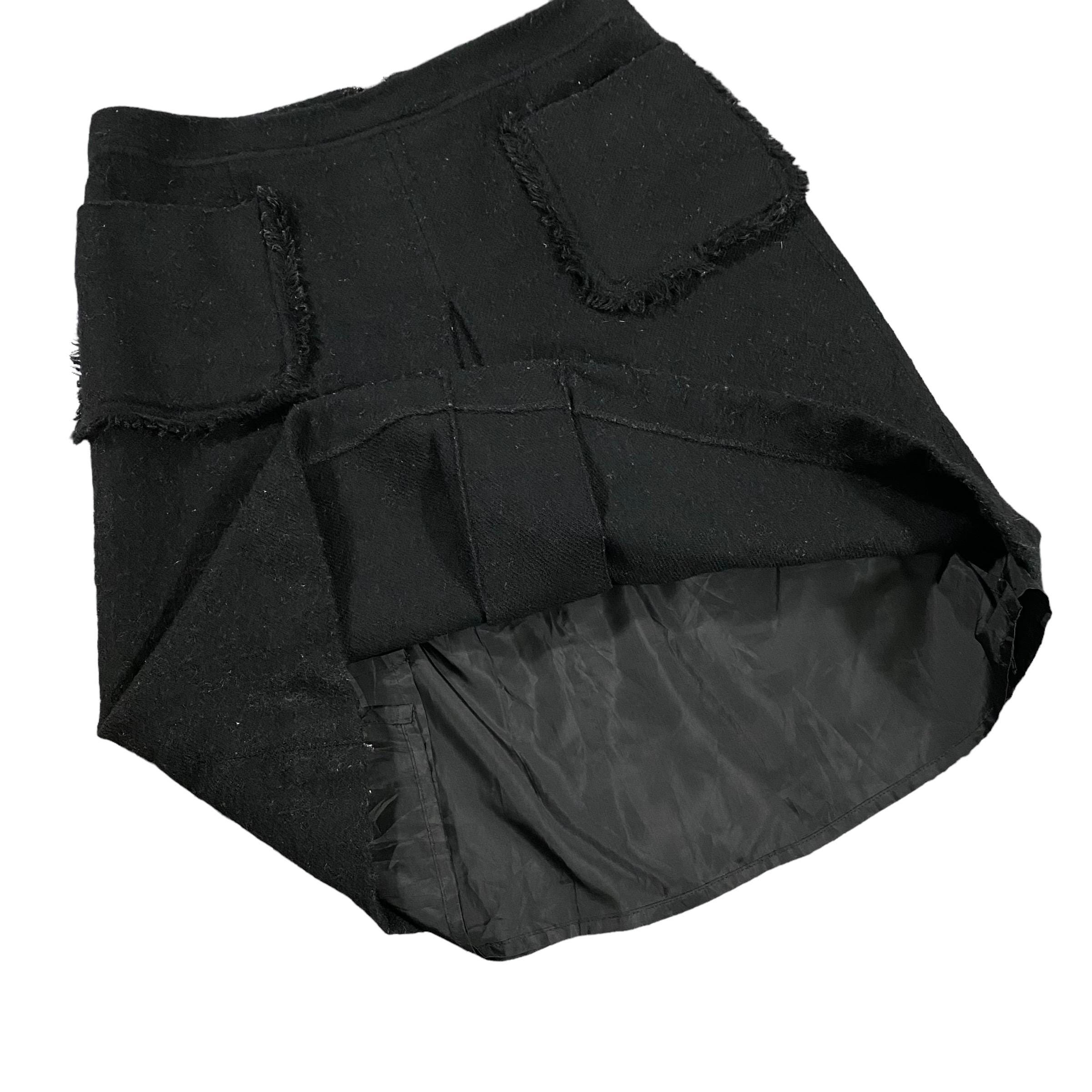 Jupe Tricotée Sonia Rykiel Femme Taille 38 Noir Et Blanc - Style Décontracté - Occasion