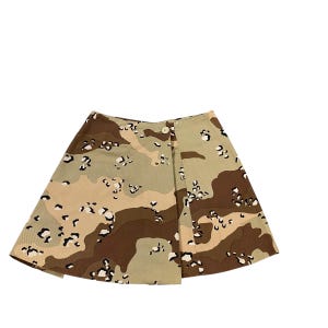 Vintage H.t.c Camouflage Mini Skirt M Size