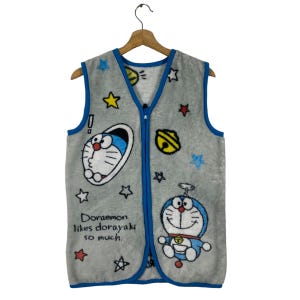 Kamizelka Doraemon Fleece Rozmiar S Szary Kolor