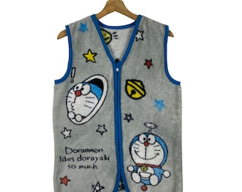 Kamizelka polarowa Doraemon rozmiar S kolor szary