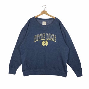 Vintage Notre Dame Fighting Irish Football Sweatshirt Spellout ND Crewneck XXL Size