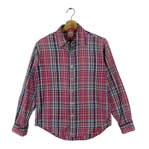 Vintage 45Rpm Studio Button Shirt Size 2 (s) Red Colour