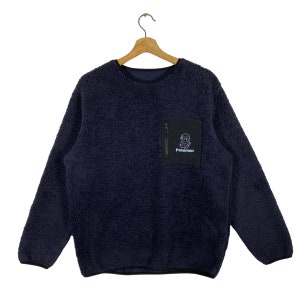Felpa in pile Anime X del marchio giapponese Taglia M Colore blu navy