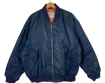Vintage Uniqlo MA-1 Bomber Jacket Japanese Brand Military Style