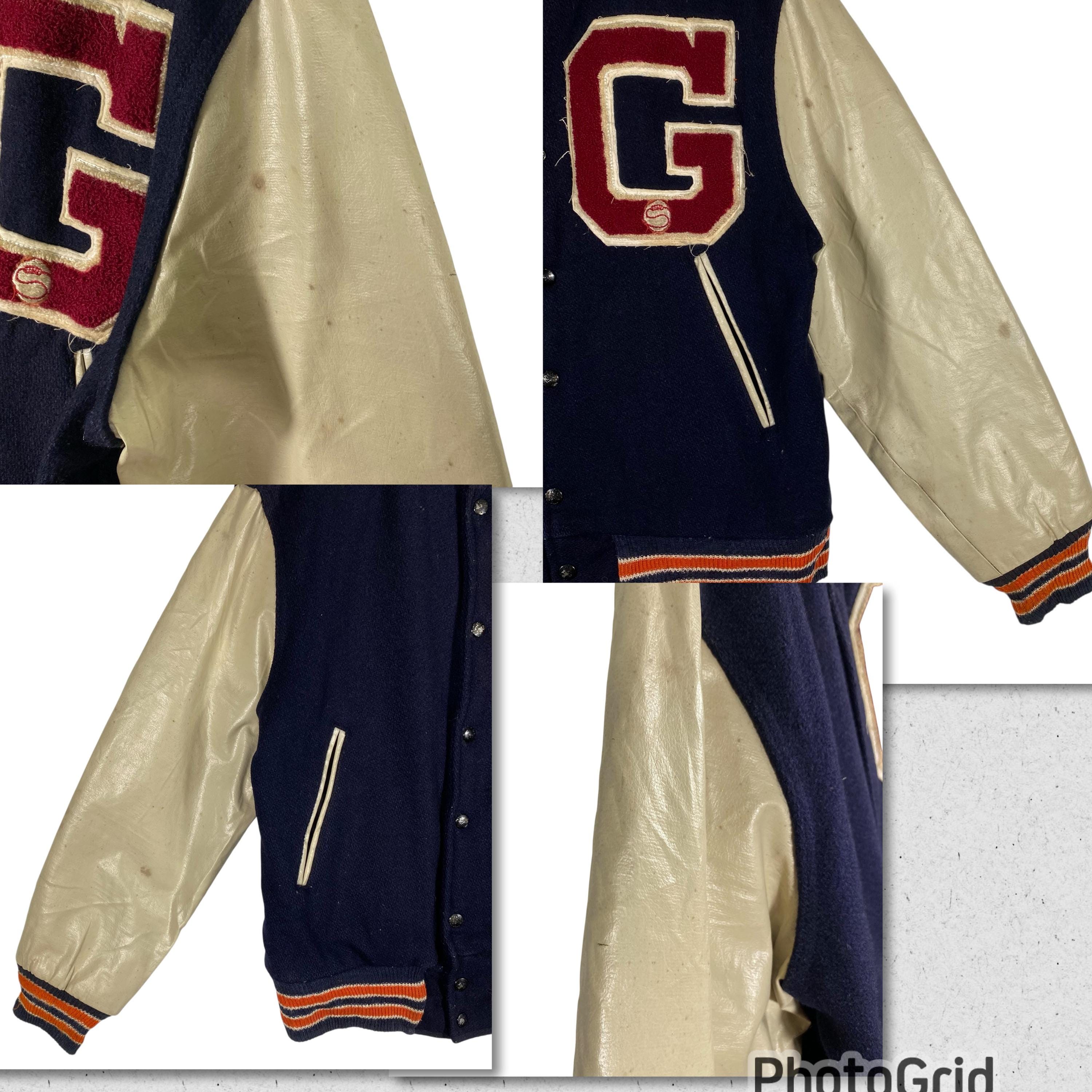 Vintage 50s 60s Champion Running Man Labelled Varsity Jacket M