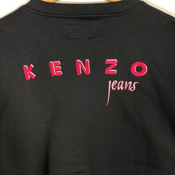 Vintage Kenzo Jeans V neck Sweatshirt L Size Black Colour Etsy