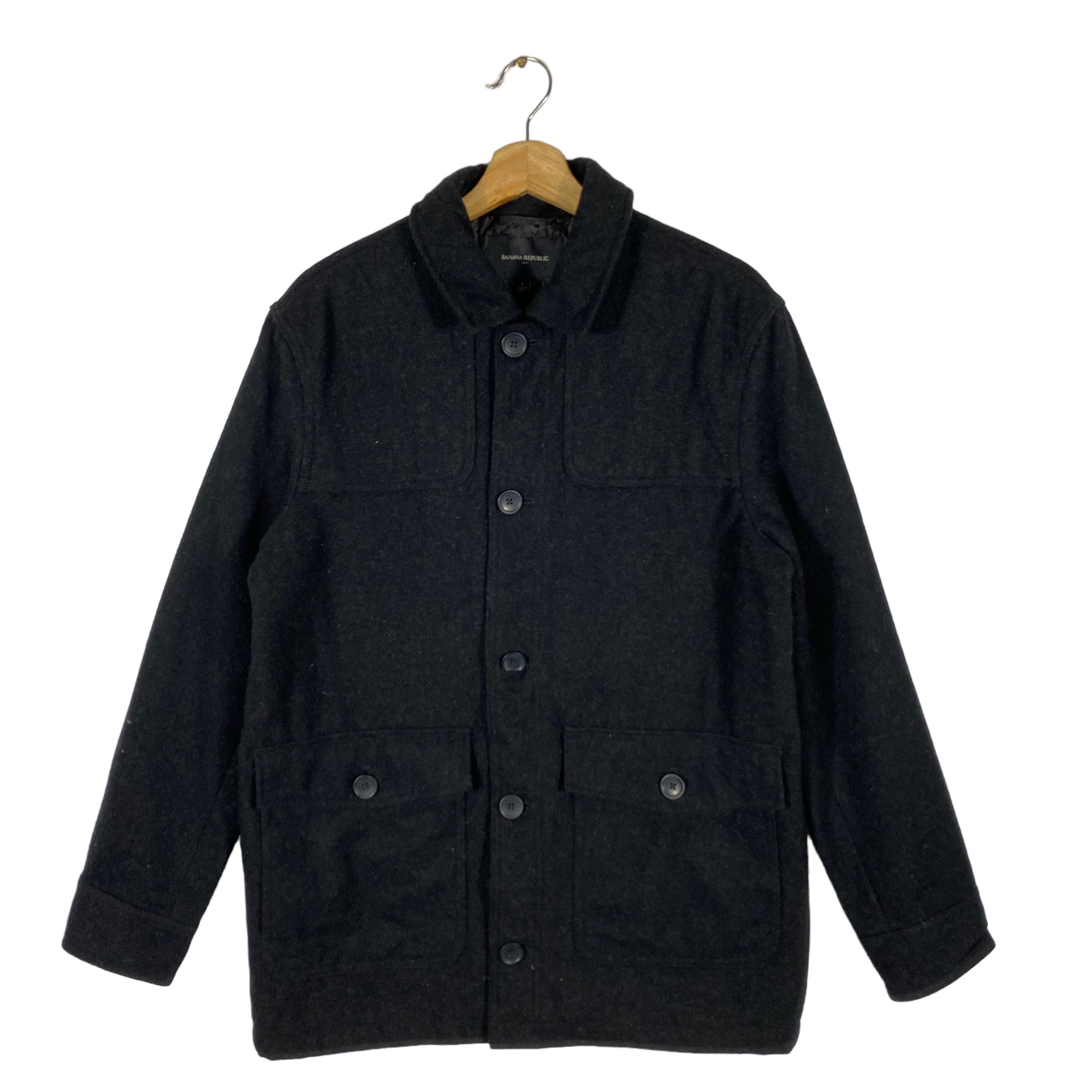 Vintage Banana Republic Wool Button Jacket L Size but to Fit Vintage Banana Republic Wool Button Jacket L Size but to Fit