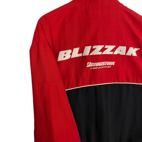 Vintage Blizzak Bridgestone Zipper Jacket L Size Black/red Colour