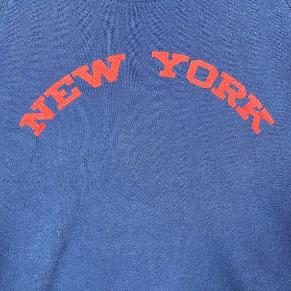 Vintage 90s New York Sweatshirt XL Size Navyblue … - image 4
