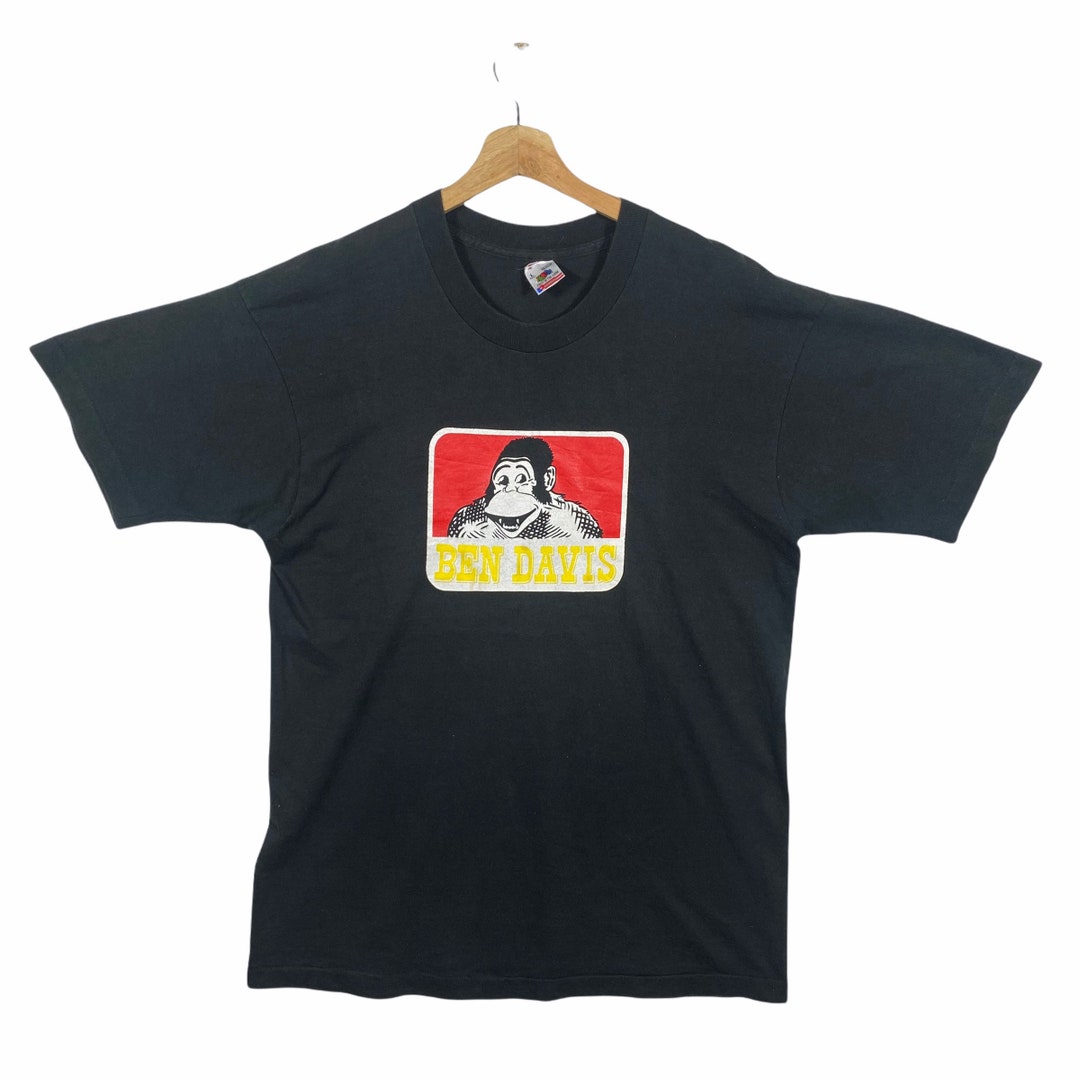 Vintage 90s Ben Davis Big Logo Tee L Size Colour Black - Etsy
