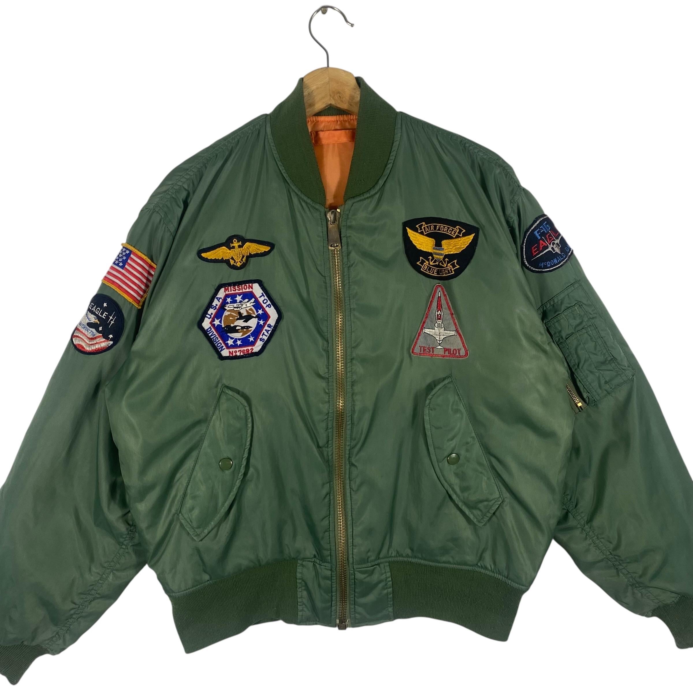 Vintage 90s Flyers Mens Intermediate MA-1 Reversible Bomber Jacket