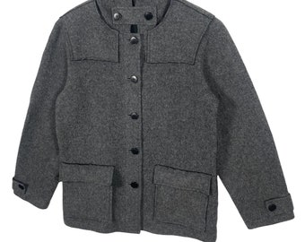 t*中様 vtg 90s agnès b. wool zip jacket Vtg 90s Agnes B Wool Long Coat Jacket - Etsy