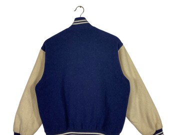 Vintage 90s Rawlings Varsity Jacket: Navy Blue, Size L (fits