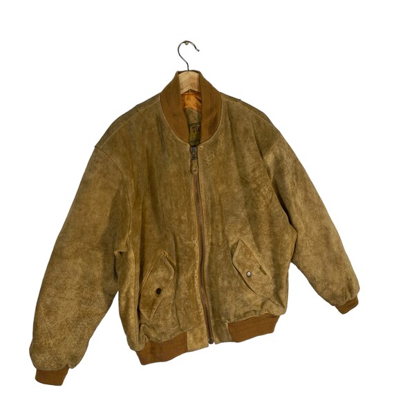 Vintage 90s Next Stage Leather Zipper Jacket L Size Brown Colour Vintage 90s Next Stage Leather Zipper Jacket L Size Brown Colour
