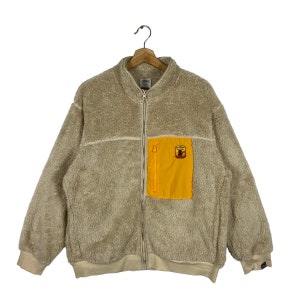 Marchio giapponese X Anime Fleece Zipper Taglia L Colore Marrone