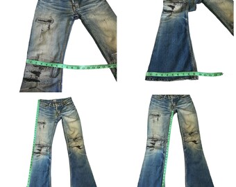 00s L.g.b Archive Wolf Blck Denim Pants Distress - Etsy