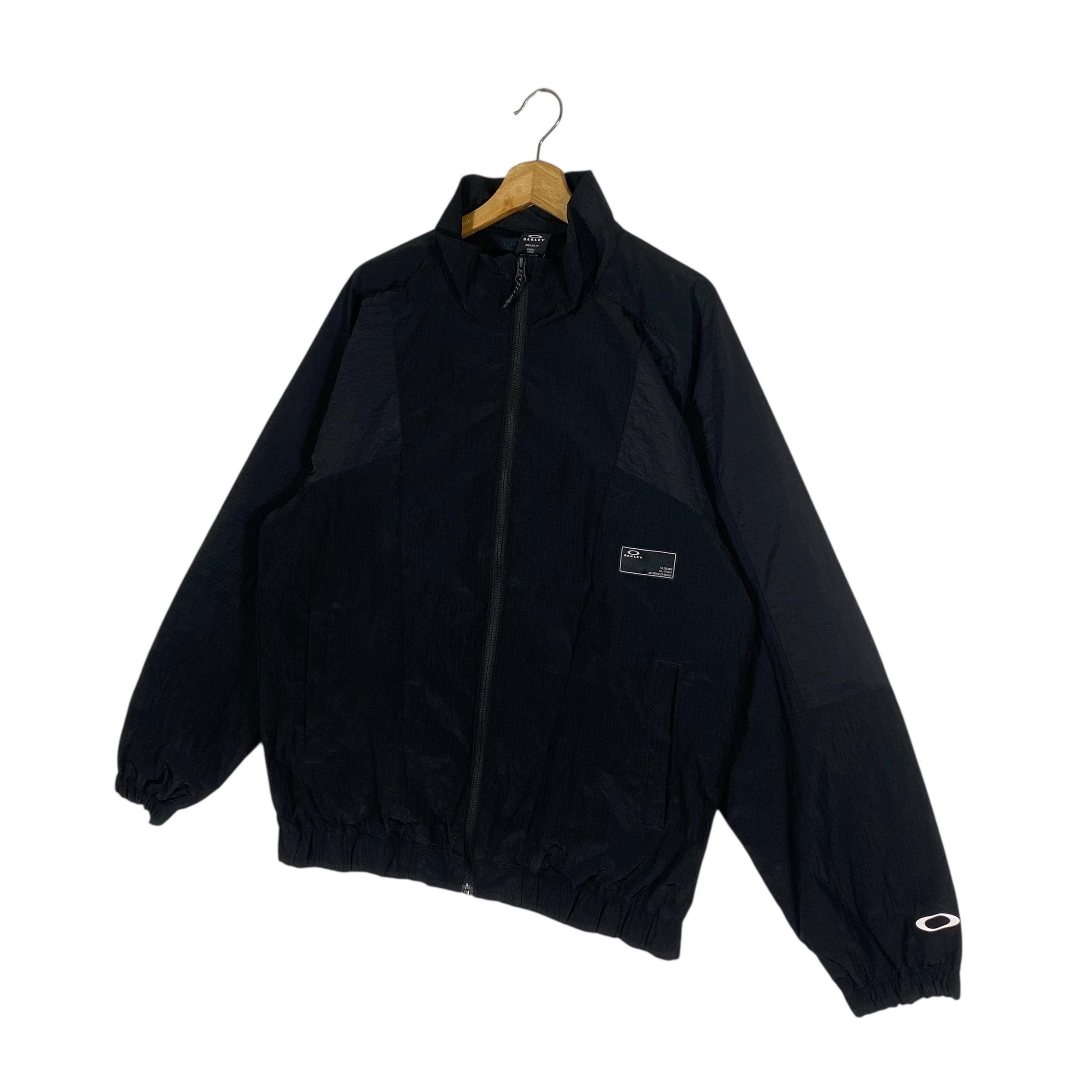 Oakley ブラック　ジップアップジャケット Oakley Enhance Wind Zipper Jacket L Size Black Colour - Etsy
