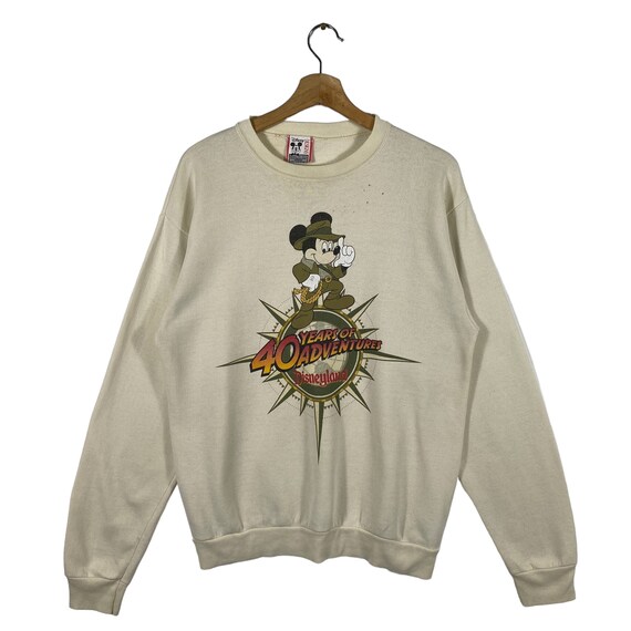 Vintage 90s Disney Mickey Mouse Indiana Jones Sweatshirt M Size