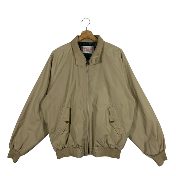Vintage Mcgregor Harrington Jacket L Size Brown Colour - Etsy