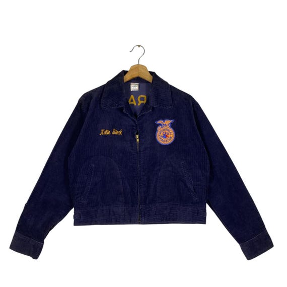 【vintage】FFAジャケット Vintage FFA Corduroy Zip Front Jacket - Size 36 - Burkeville