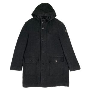 S.Oliver Casualwear Wool Button/Zipper Hoodie Jacket XL Size Darkgrey Colour