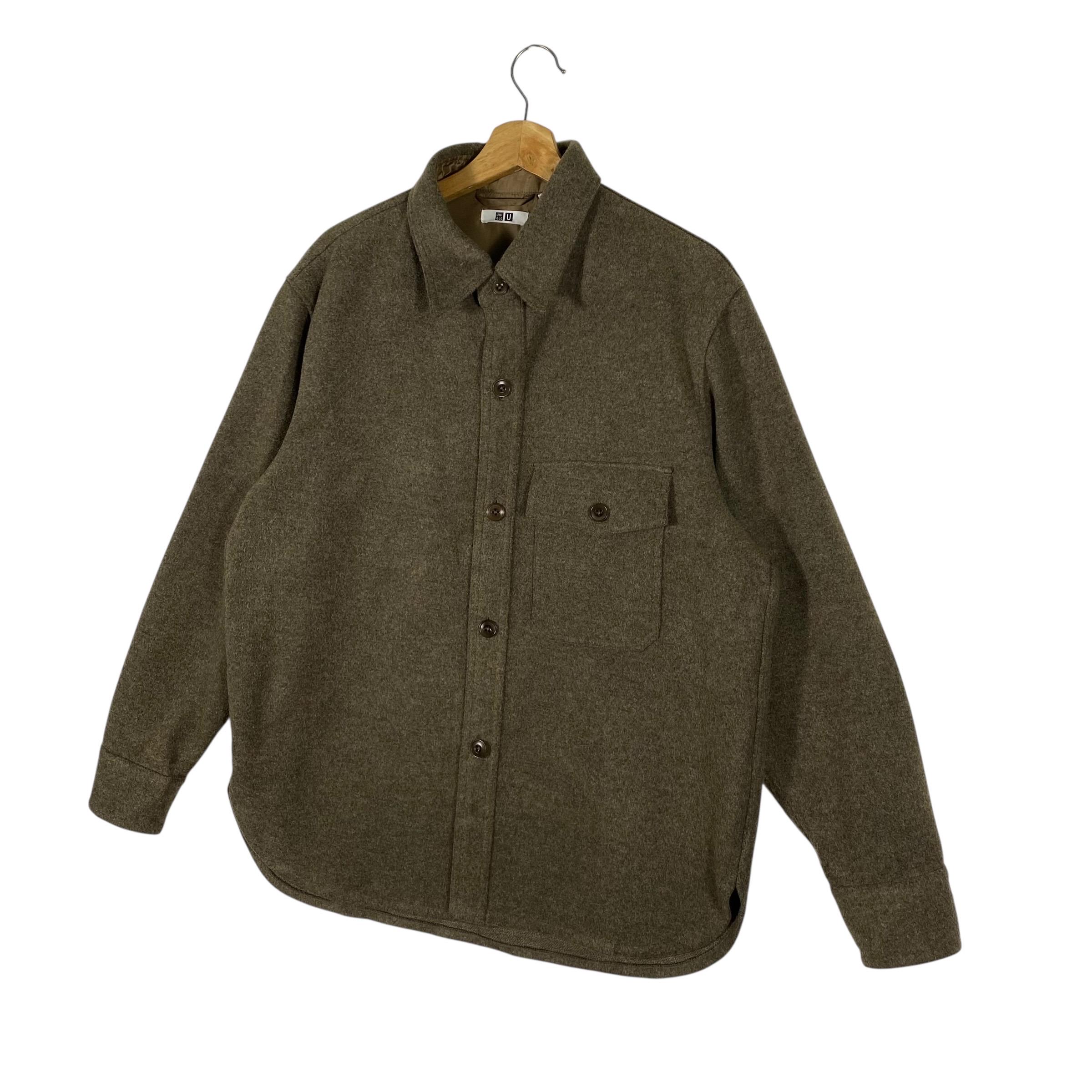 Christophe Lemaire X Japanese Brand Wool Shirt Button L Size Brown 