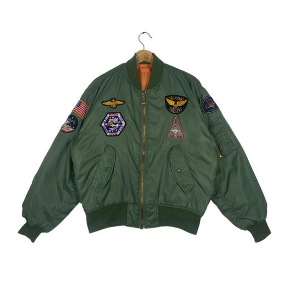 Vintage 90s Flyers Mens Intermediate MA-1 Reversible Bomber Jacket