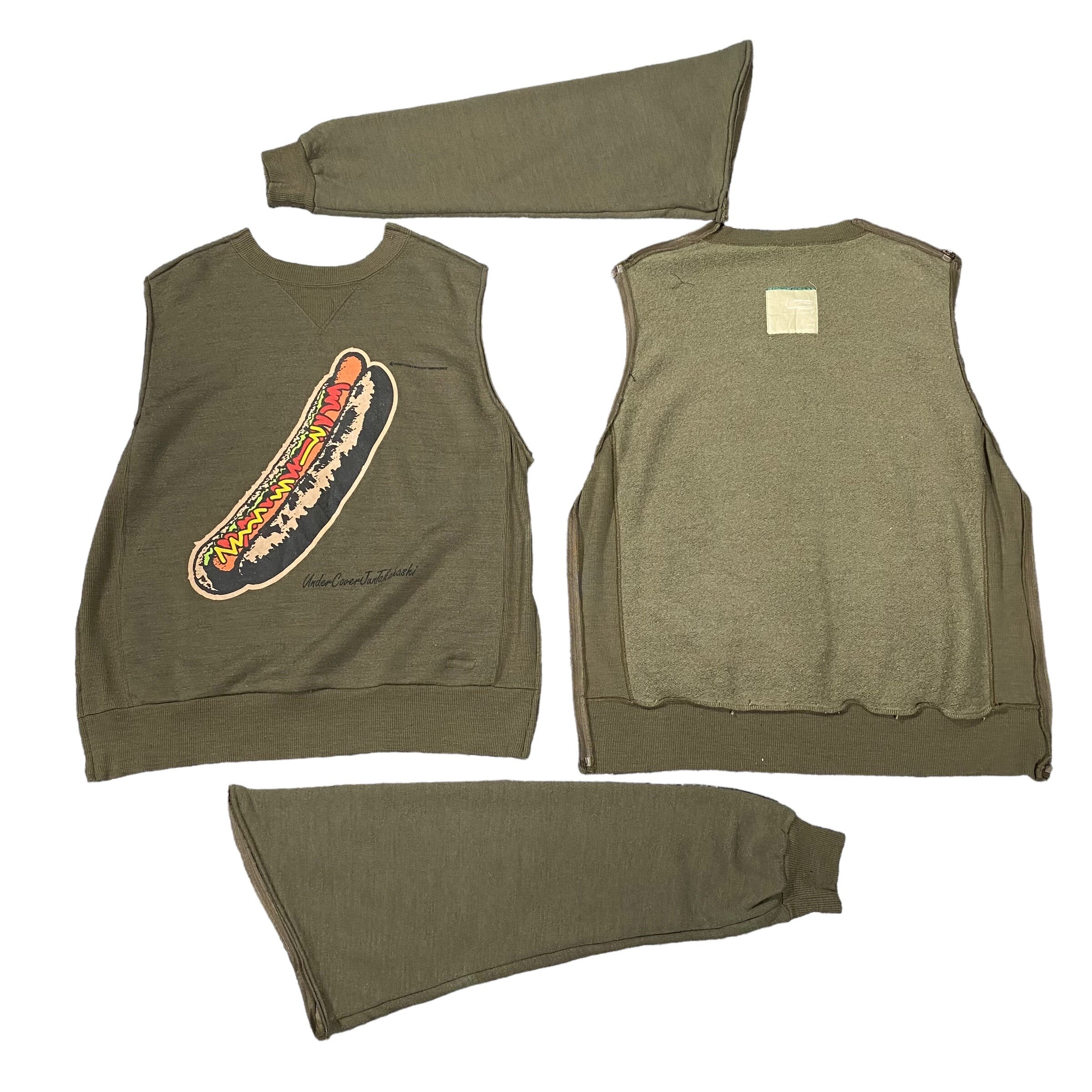 Vintage Undercover Small-parts Hotdog/glizzy Sweater AW99-00 - Etsy