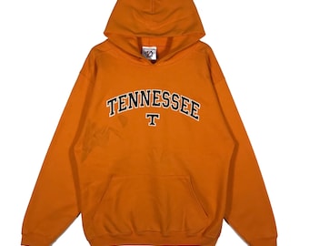 Vintage Tennessee Sweatshirt Hoodie M Size But Fit To L Size Orange Colour