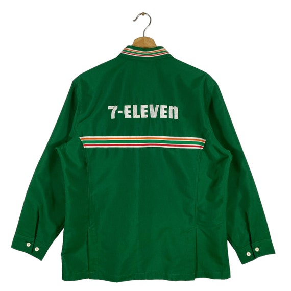 Vintage 7 Eleven Long Sleeve Shirt Zipper Collar … - image 10