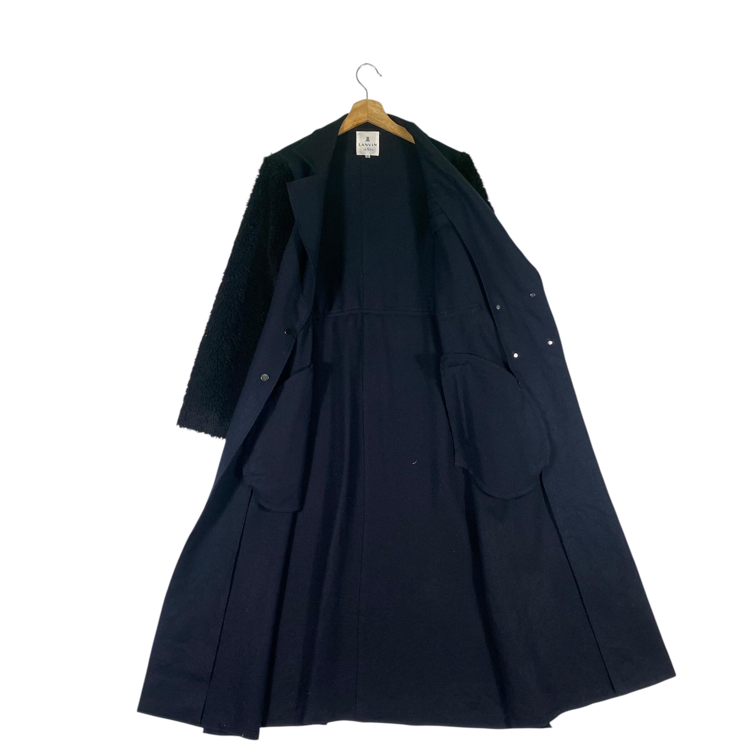 1990s LANVIN Paris レーヨンウールギャバジン　ベルテッドコート il_fullxfull.7129235170_offf.jpg