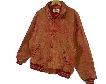 Vintage Neo Blood Tokyo Leather Jacket Button/zipper F Size but to