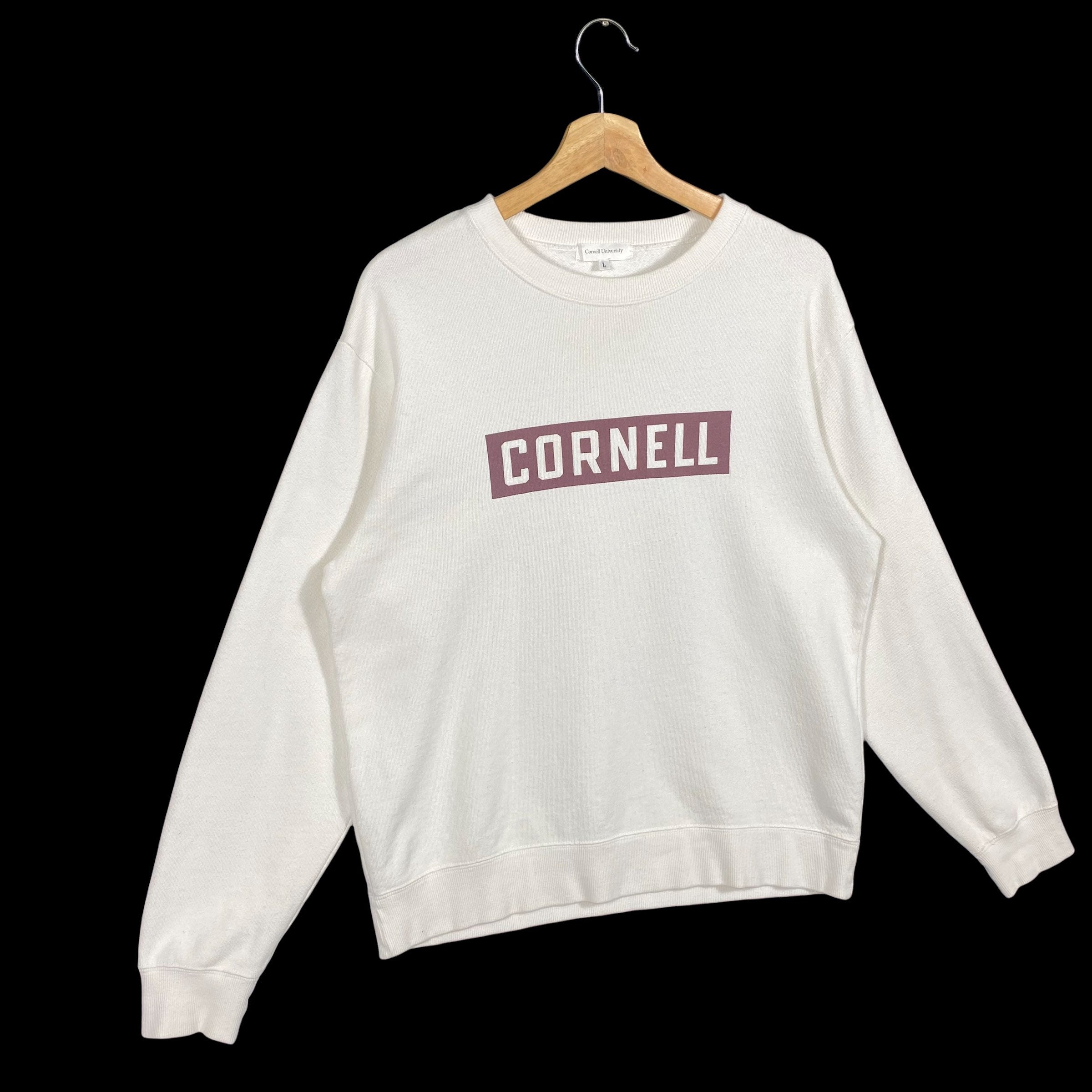 Vintage Cornell University Sweatshirt L Taille Mais Fit To M Taille Couleur blanche Etsy France