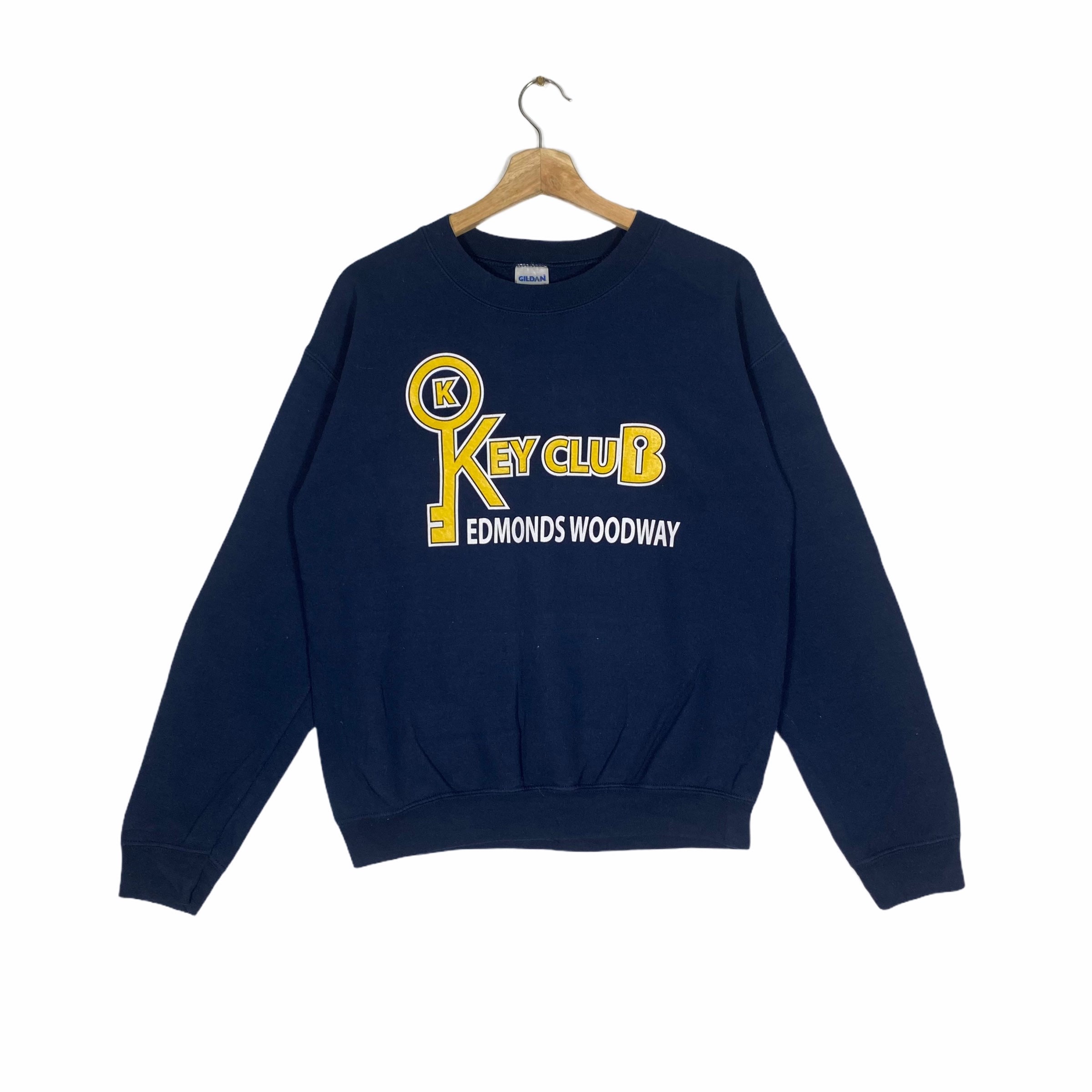 Vintage Key Club Edmonds Woodway Sweatshirt S Size Navyblue Colour
