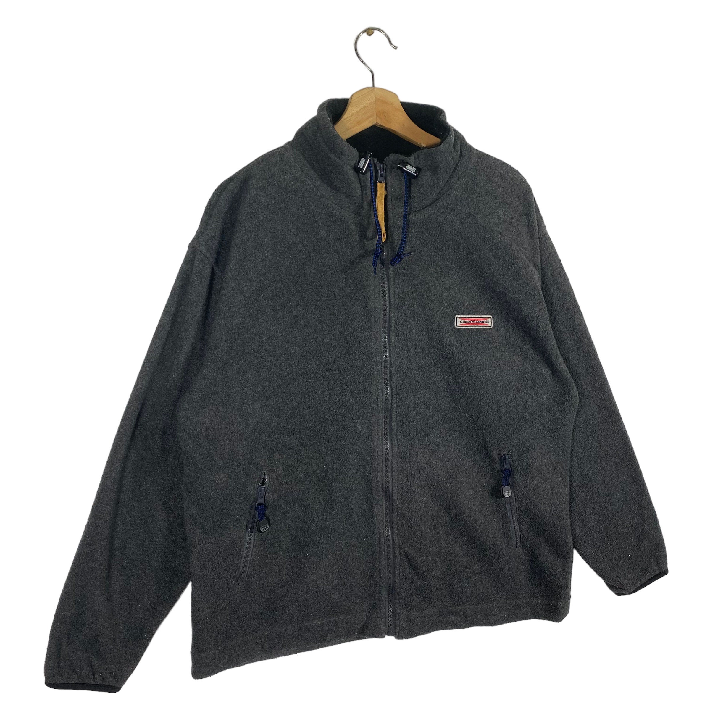 Vintage 90s Gordon & Smith Fleece Zipper Jacket L Size