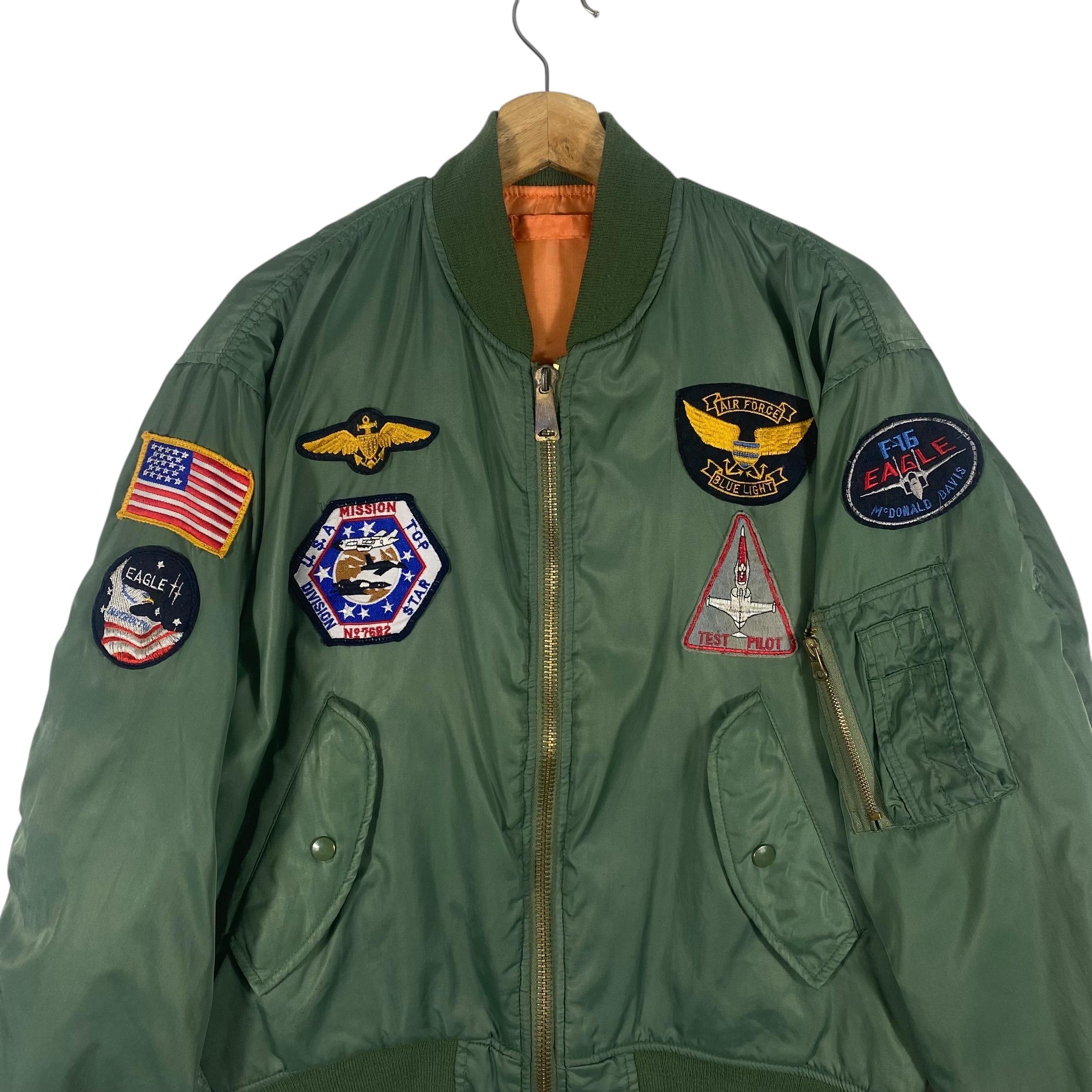 Vintage 90s Flyers Mens Intermediate MA-1 Reversible Bomber Jacket