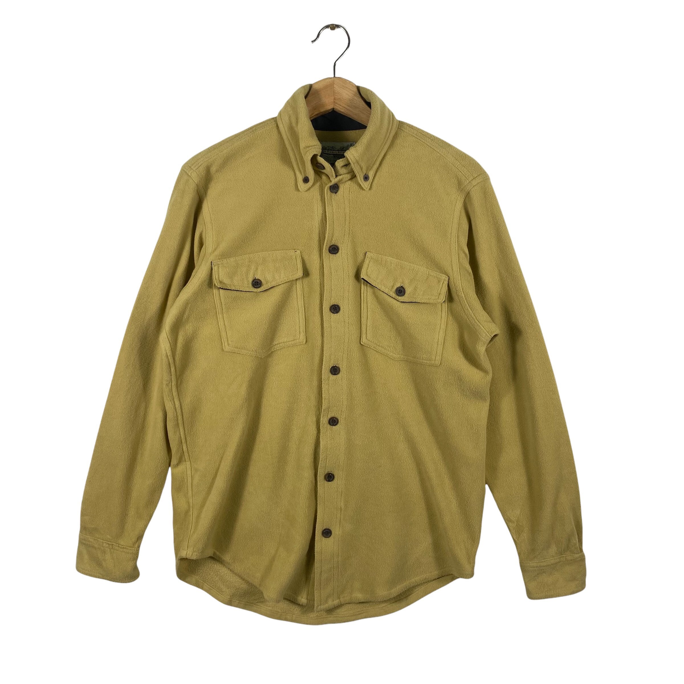 Vintage Royal Robbins Fleece Shirt Button S Size Brown Colour