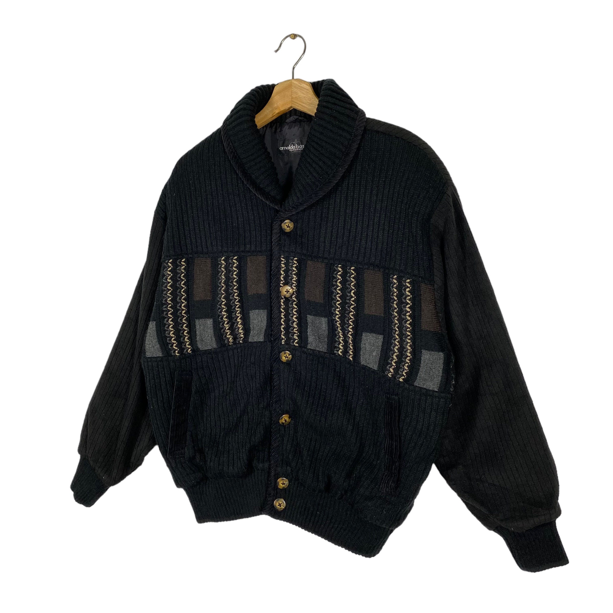 ジャケット・アウター Vintage Wool Jacket MADE IN ITALY Vintage La Moda Goji Wool Jacket Large Size Made in Japan