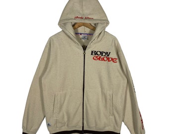 Vintage Body Glove Fleecejacka med Dragkedja - Brun - M