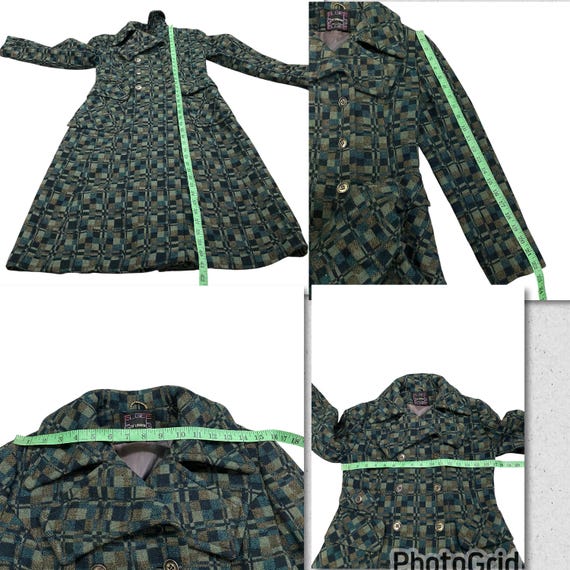 Vintage 60s Elgee of London Wool Long Button Jacket Size XS/S