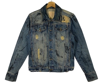 RRL Ralph Lauren Roper Denim Jacket Wilmington Repaired