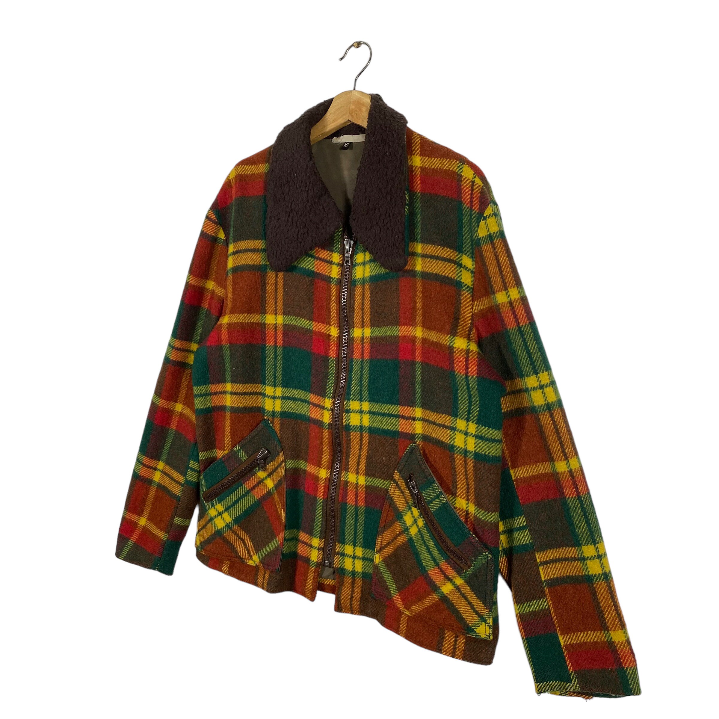 Vintage 60s/70s Aabe Wool Zipper Jacket Size 52 (L) - Etsy