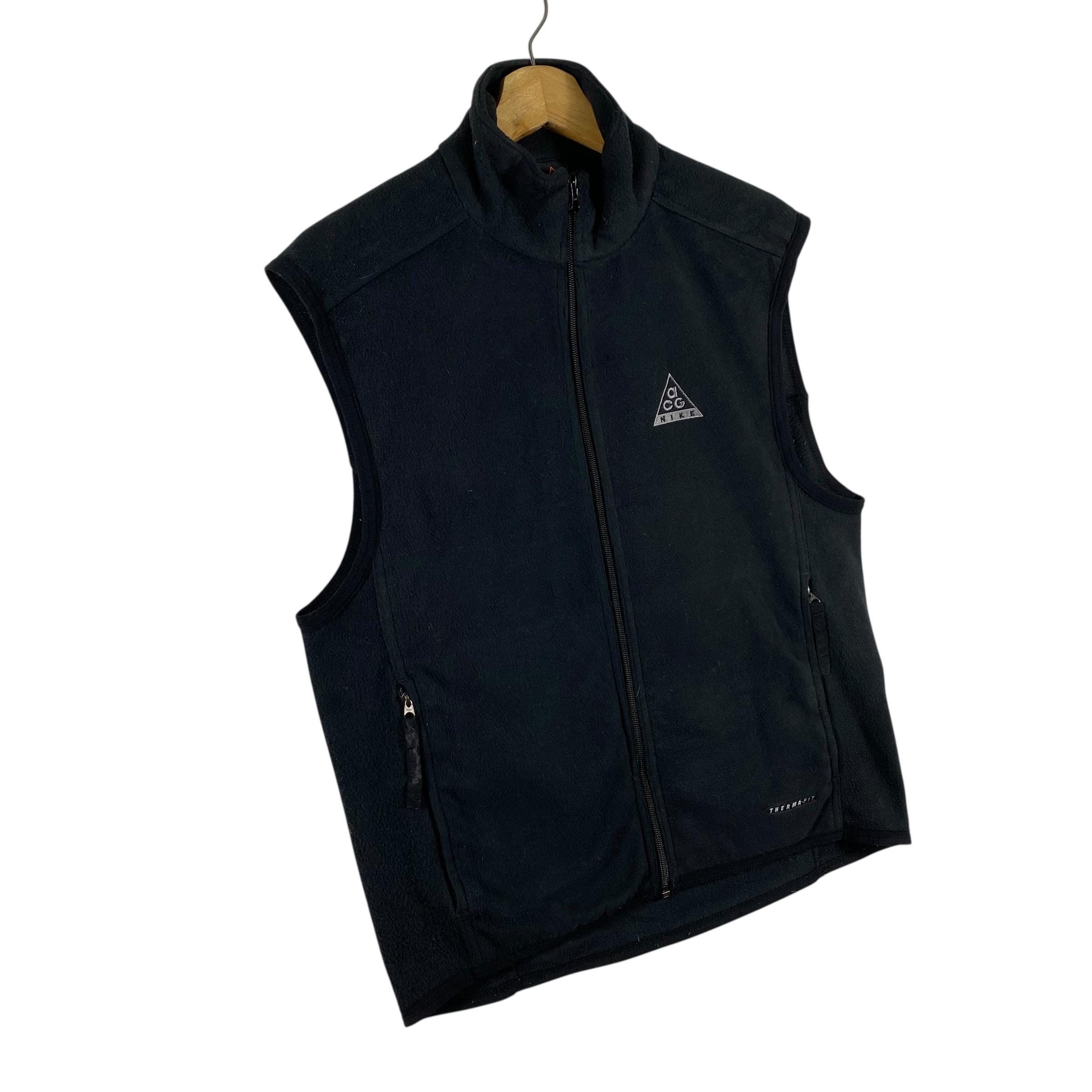 Nike Acg Fleece Zipper Vest S Size Black Colour - Etsy Israel