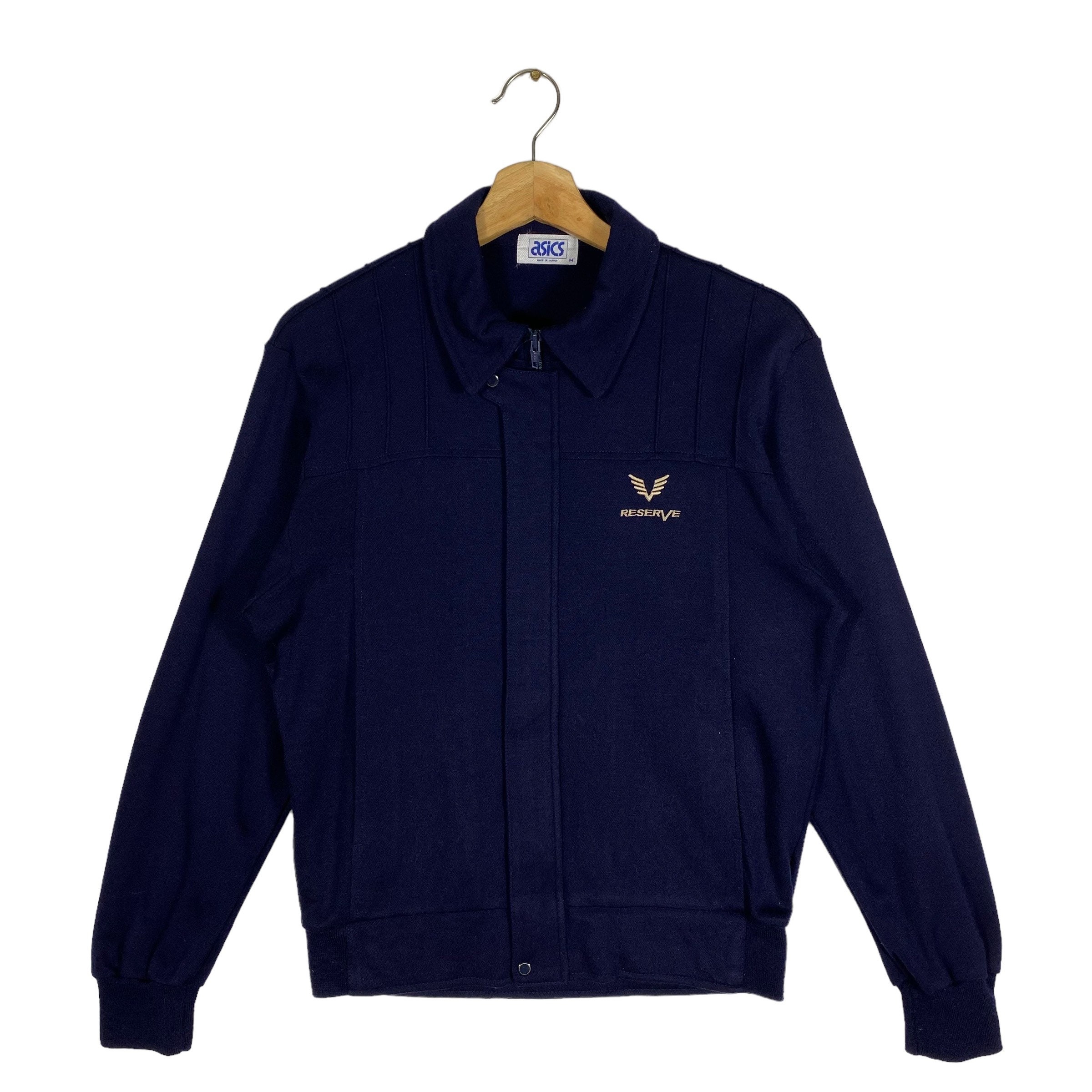 ジャケット・アウター 80s-90s vintage asics bomber shell JKT Rare Vintage Asics Jacket Multicolor Blue Winter Ski Jacket