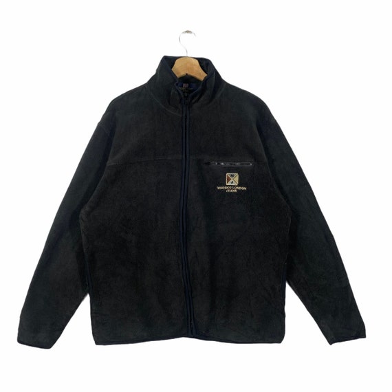Vintage Michiko London Jeans Fleece Zipper L Size Black