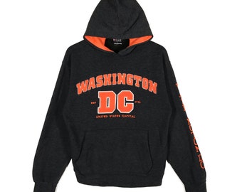 Vintage Washington DC Sweatshirt Hoodie S Size Black Colour
