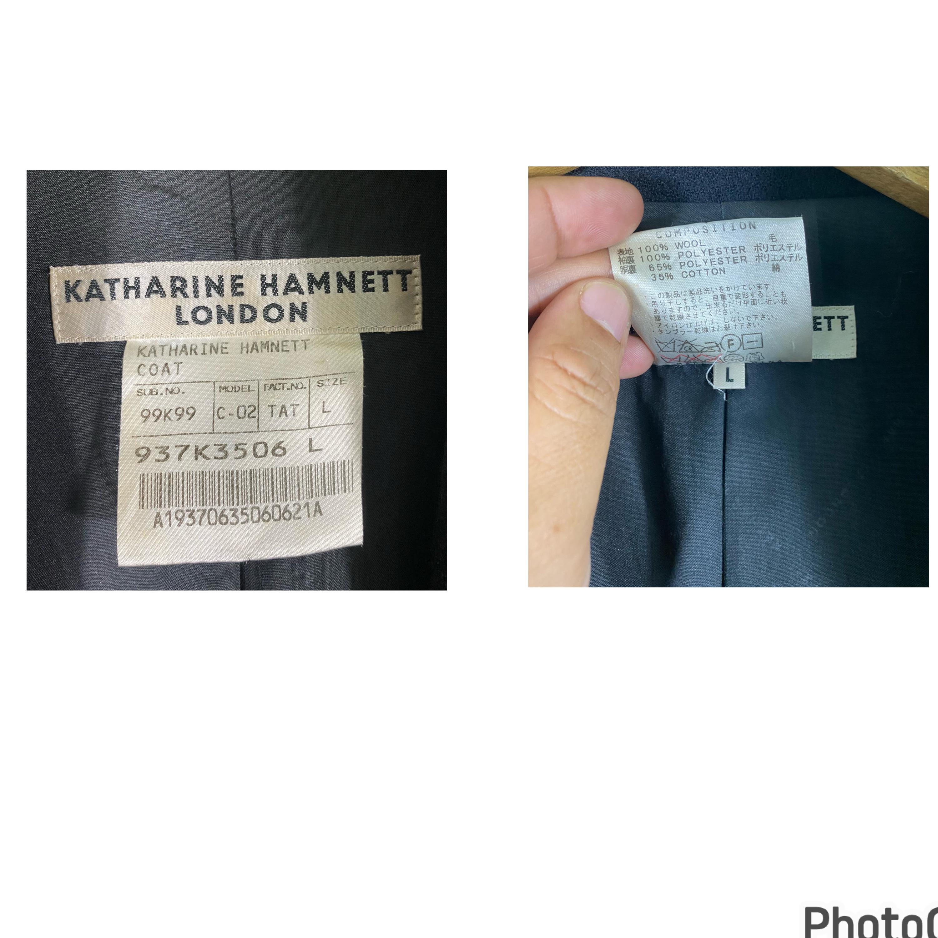 Vintage Katharine Hamnett London Jacket L Size Black Colour - Etsy
