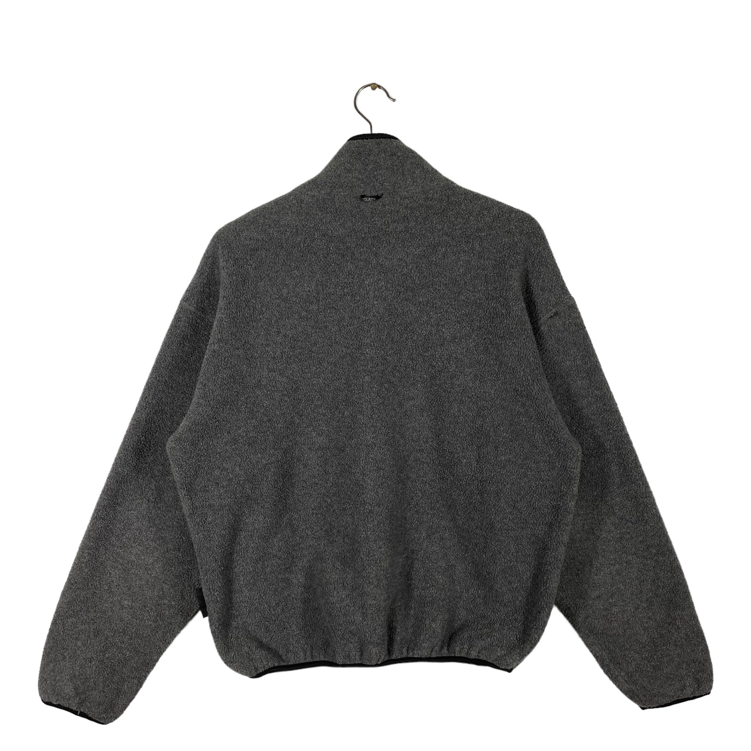 Vintage 90s Woolrich Fleece Zipper Jacket M Size Grey Colour - Etsy