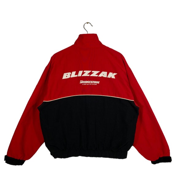 Vintage Blizzak Bridgestone Zipper Jacket L Size Black/red Colour